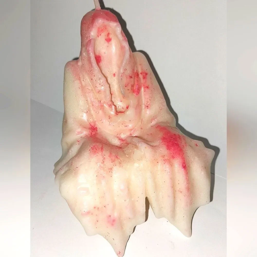 Hand crafted limited edition Grim reaper candle